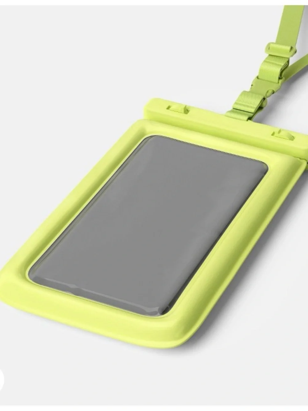heyday Pastel Green Waterproof Tech Pouch with Lanyard—New in box